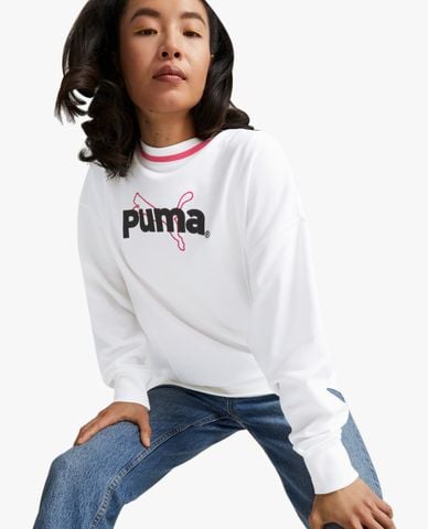  PUMA - Áo sweatshirt nữ tay dài Team 