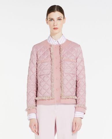  WEEKEND MAX MARA - Áo khoác chần bông nữ tay dài cổ tròn Ferro 