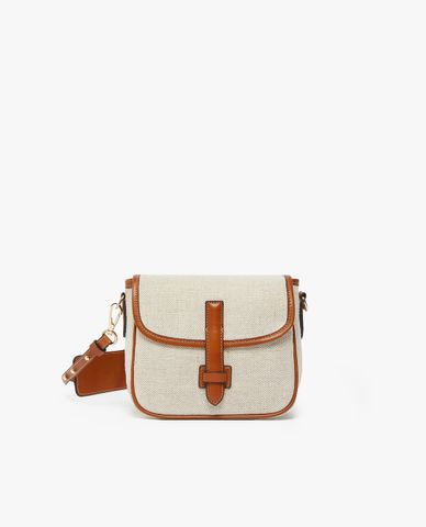  WEEKEND MAX MARA - Túi đeo chéo phom chữ nhật phối nắp gập Gap 