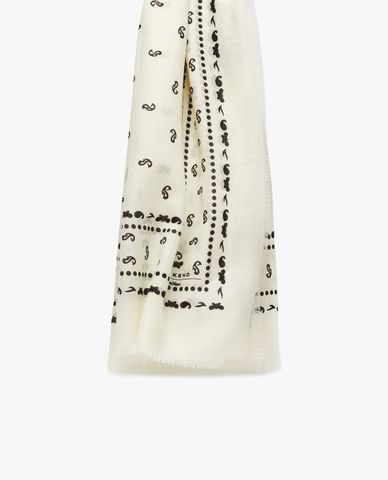  WEEKEND MAX MARA - Khăn choàng nữ tua rua Bandana 