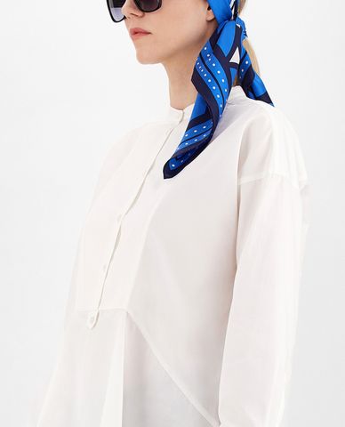  WEEKEND MAX MARA - Khăn choàng nữ chữ nhật in hoa văn sang trọng 