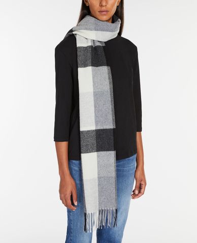  WEEKEND MAX MARA - Khăn choàng nữ dài viền tua rua thời trang 