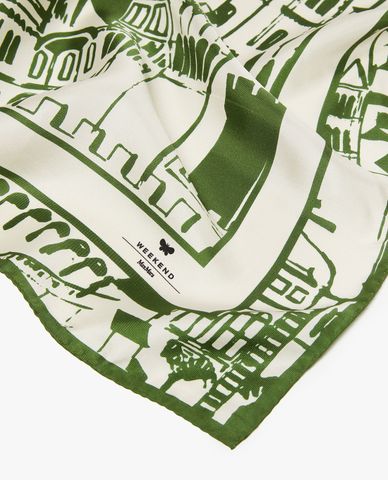  WEEKEND MAX MARA - Khăn choàng nữ phom vuông Siam 