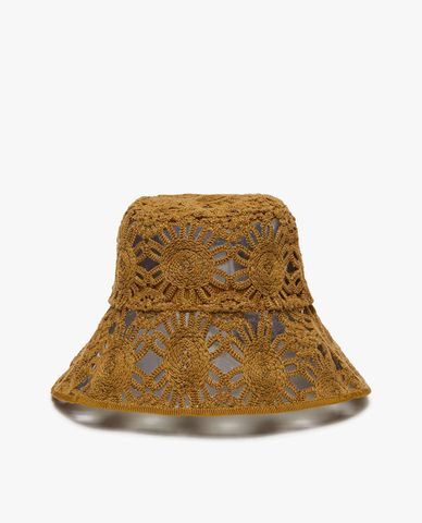  WEEKEND MAX MARA - Nón rộng vành phối ren hoa điệu đà Nembi 