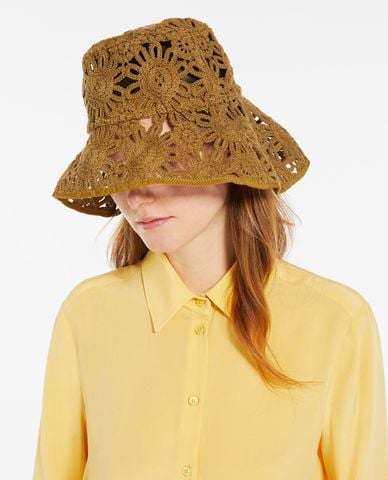  WEEKEND MAX MARA - Nón rộng vành phối ren hoa điệu đà Nembi 