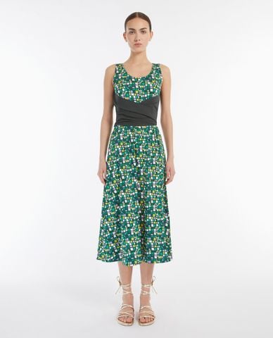  WEEKEND MAX MARA - Đầm sát nách midi cổ tròn Frisia 