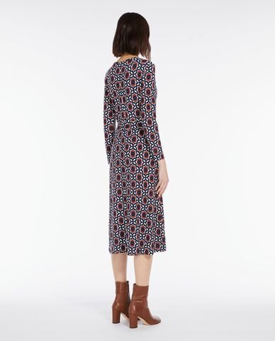  WEEKEND MAX MARA - Đầm midi cổ tròn tay dài Pedina 
