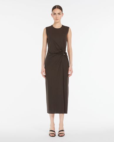  WEEKEND MAX MARA - Đầm sát nách midi phối khuy xoắn Locusta 