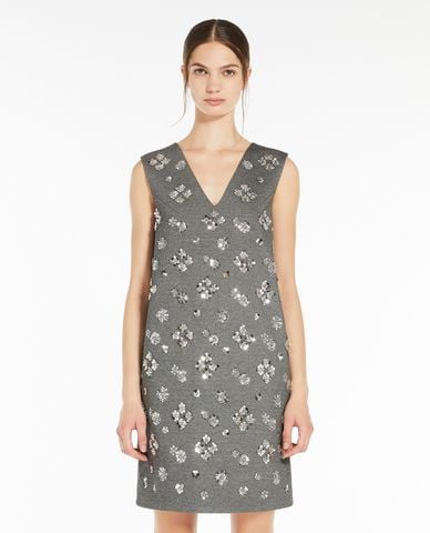  WEEKEND MAX MARA - Đầm sát nách mini cổ V đính đá sequin Hot 