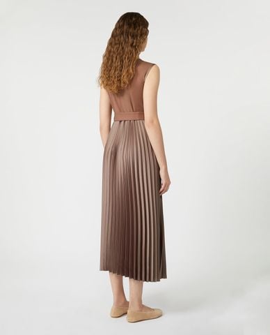  WEEKEND MAX MARA - Đầm xếp li midi cổ tròn sát nách Samuele 