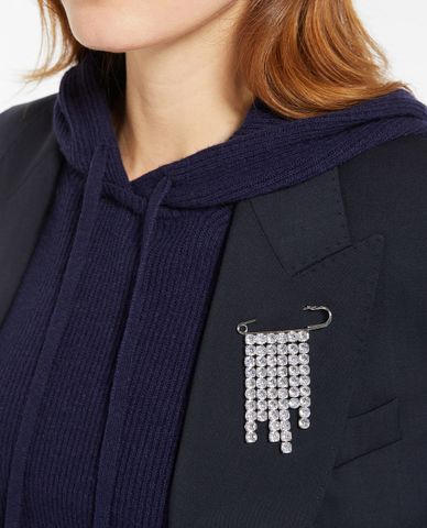  WEEKEND MAX MARA - Ghim cài áo đính đá lấp lánh Gessati 