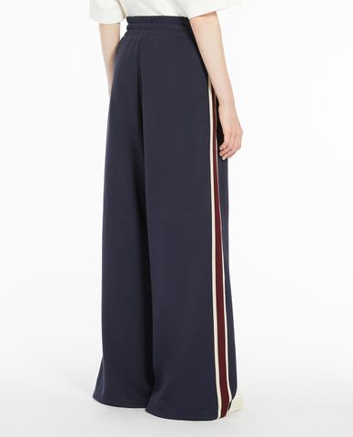  WEEKEND MAX MARA - Quần nữ ống rộng lưng thun dây rút Marsala 