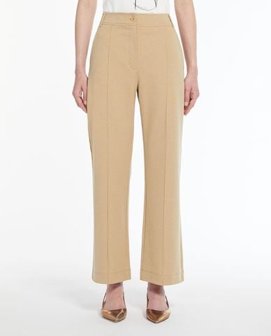  WEEKEND MAX MARA - Quần ống đứng phối xếp li mảnh Tasto 