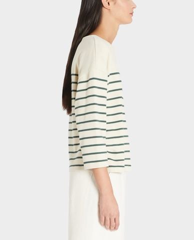  WEEKEND MAX MARA - Áo thun nữ cổ tròn tay dài Cotton Jersey 
