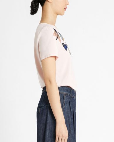  WEEKEND MAX MARA - Áo thun nữ ngắn tay cổ tròn Cotton Jersey 