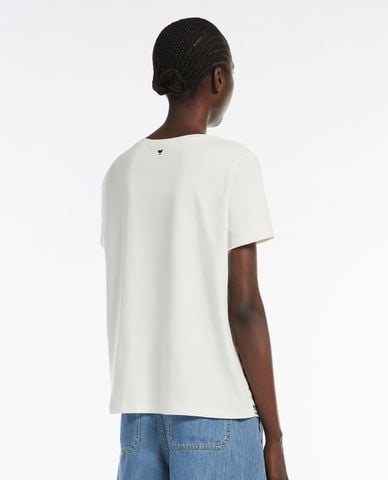  WEEKEND MAX MARA - Áo thun nữ cổ tròn tay ngắn Bondeno 