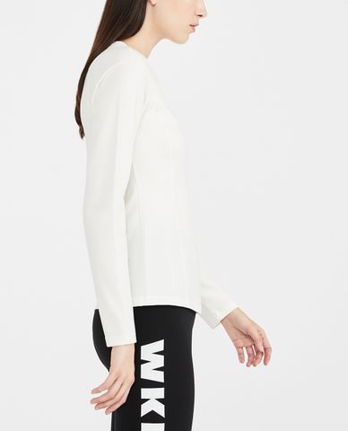  WEEKEND MAX MARA - Áo thun nữ cổ tròn tay dài thời trang 