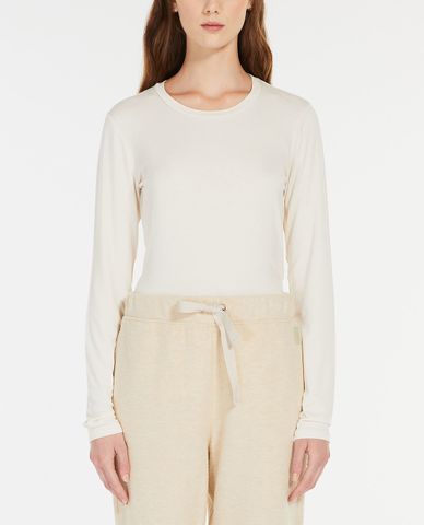  WEEKEND MAX MARA - Áo dệt kim nữ tay dài cổ tròn phom suông Multie 