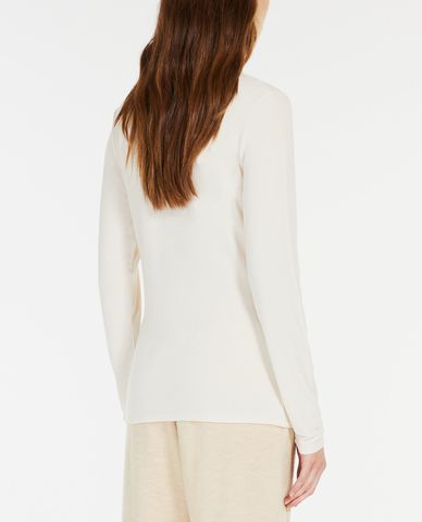  WEEKEND MAX MARA - Áo dệt kim nữ tay dài cổ tròn phom suông Multie 