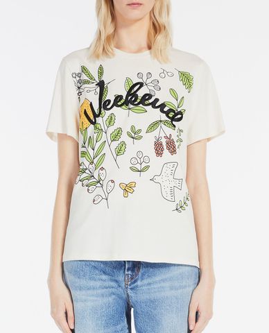  WEEKEND MAX MARA - Áo thun nữ cổ tròn tay ngắn Talento 