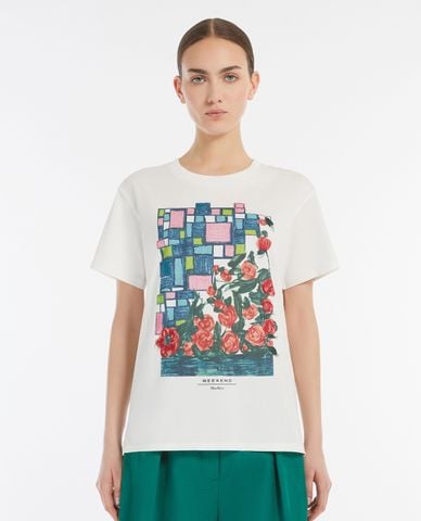  WEEKEND MAX MARA - Áo thun nữ cổ tròn tay ngắn Bobby 