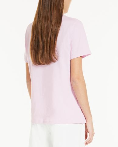  WEEKEND MAX MARA - Áo thun nữ cổ tròn tay ngắn Cotton Jersey 