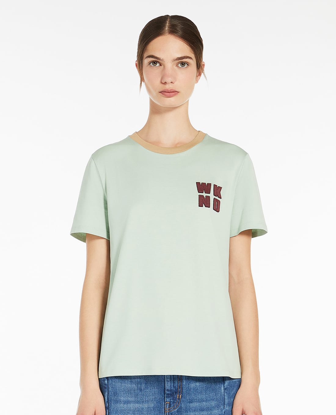 WEEKEND MAX MARA - Áo thun nữ cổ tròn tay ngắn Vello