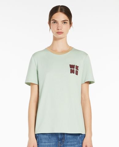  WEEKEND MAX MARA - Áo thun nữ cổ tròn tay ngắn Vello 