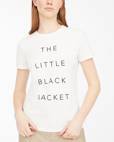  WEEKEND MAX MARA - Áo thun nữ cổ tròn tay ngắn hiện đại 