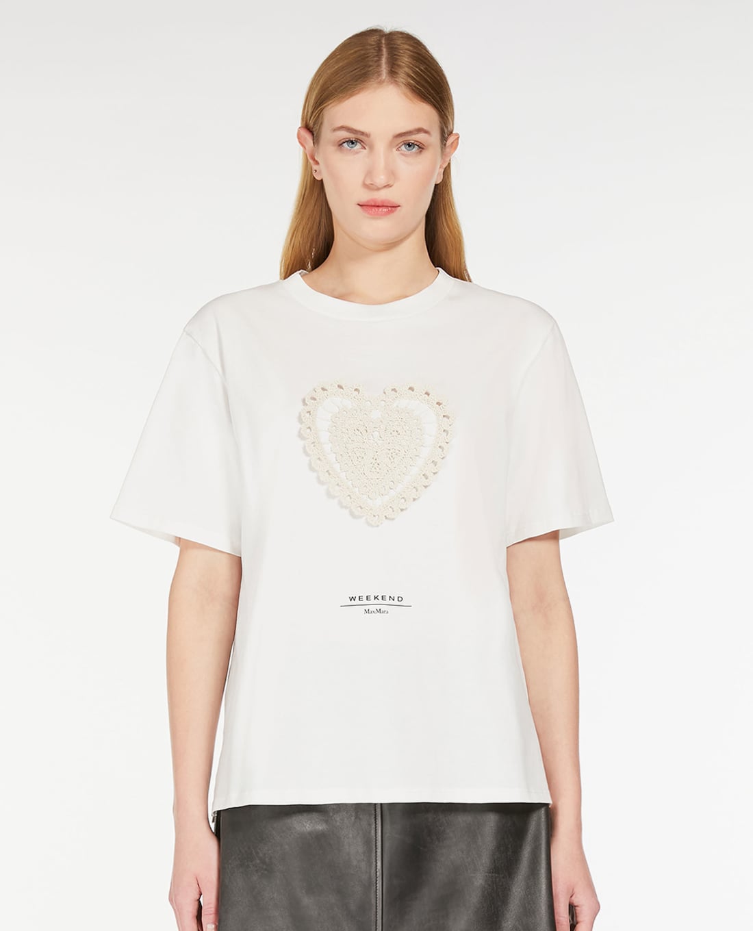 WEEKEND MAX MARA - Áo thun nữ cổ tròn tay ngắn Barbano