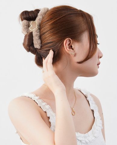  CECI - Kẹp tóc nữ càng cua bọc vải sang trọng 