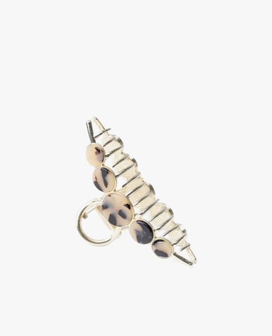  CECI - Kẹp tóc nữ càng cua họa tiết da beo sang trọng 