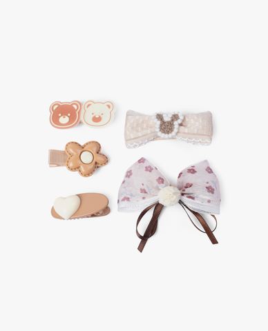  CECI - Set kẹp tóc hình gấu nhỏ phong cách Hàn Quốc 