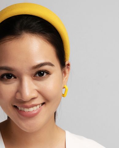  CECI - Băng đô cài tóc nữ bản dày bọc vải thời trang 