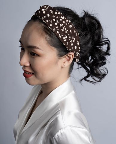  CECI - Băng đô cài tóc nữ họa tiết hoa nữ tính 