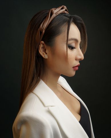  CECI - Băng đô cài tóc nữ bọc da thời trang 