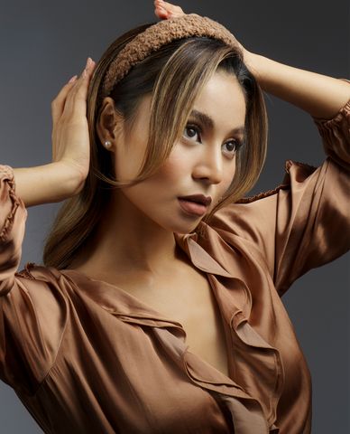  CECI - Băng đô cài tóc nữ bản dày bọc vải thời trang 