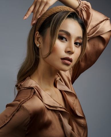  CECI - Băng đô cài tóc nữ bản dày bọc vải thời trang 