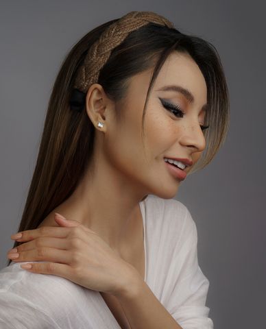  CECI - Băng đô cài tóc nữ bản dày thời trang 