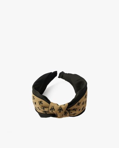  CECI - Băng đô vải nữ thắt nút in họa tiết thời trang 