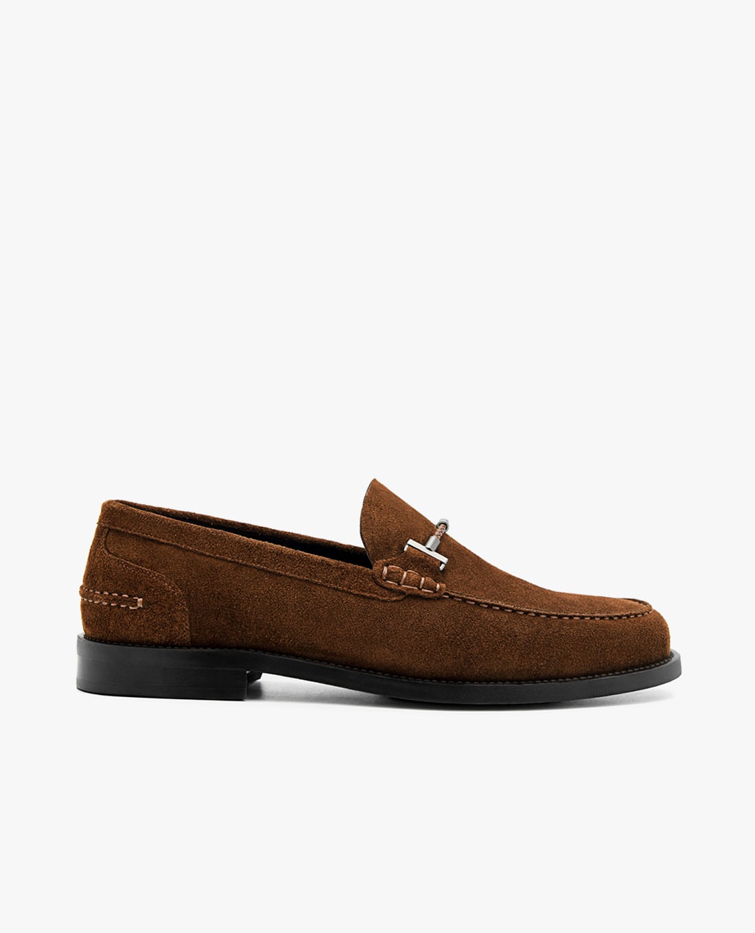 PEDRO - Giày lười nam mũi tròn Robert Leather Horsebit