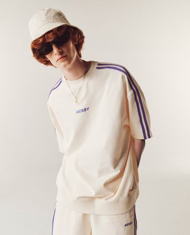  NERDY - Áo thun unisex cổ tròn tay ngắn NY 