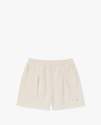  NERDY - Quần short ngắn nữ lưng thun Curlsive Logo 