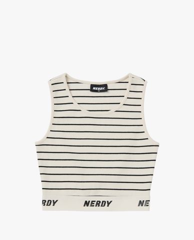  NERDY - Áo ba lỗ nữ phom crotop trẻ trung Stripe 