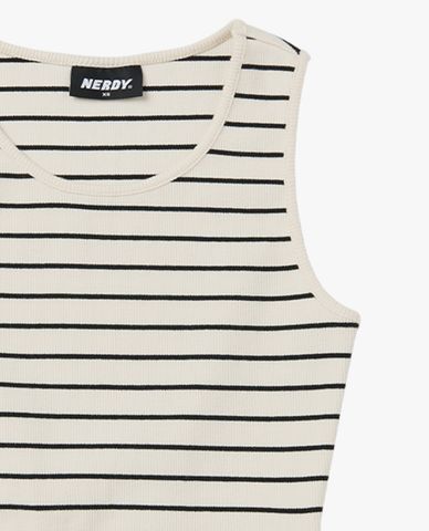  NERDY - Áo ba lỗ nữ phom crotop trẻ trung Stripe 