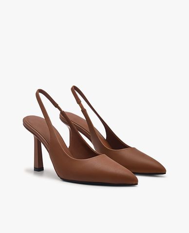  PEDRO - Giày cao gót nữ bít mũi phối quai đeo gót 