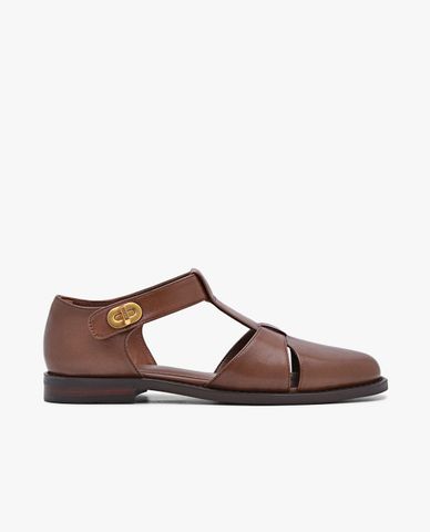  PEDRO - Giày sandals nữ đế thấp Leather Covered 