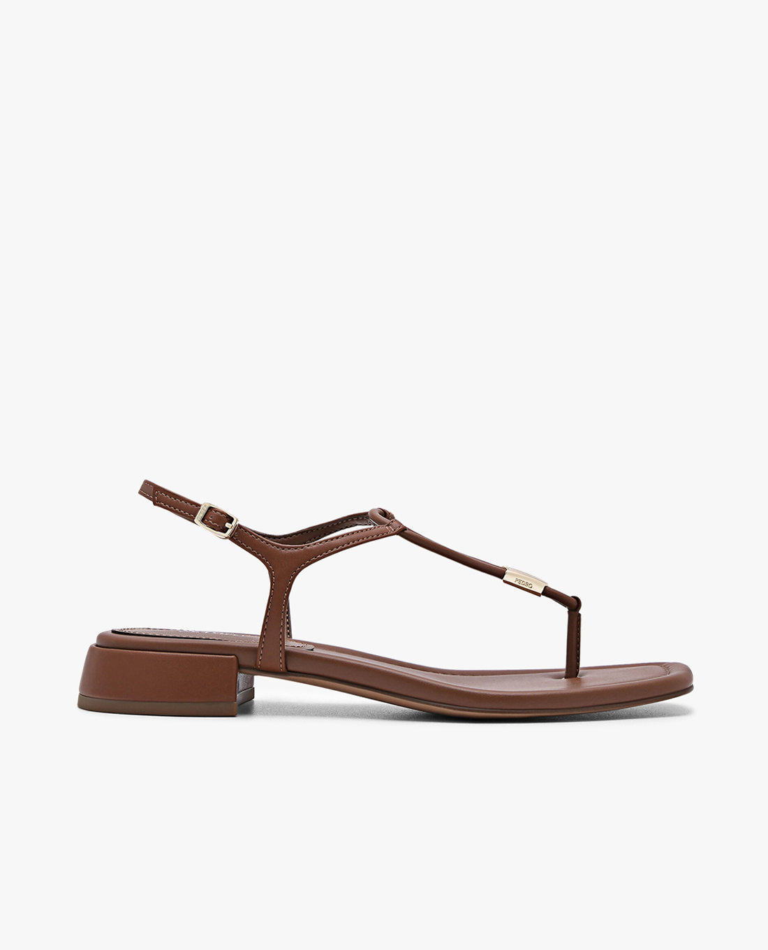 PEDRO - Giày sandals nữ đế thấp mũi vuông Slingback