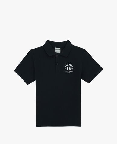  SKECHERS - Áo polo nữ cổ bẻ tay ngắn Red Mood 