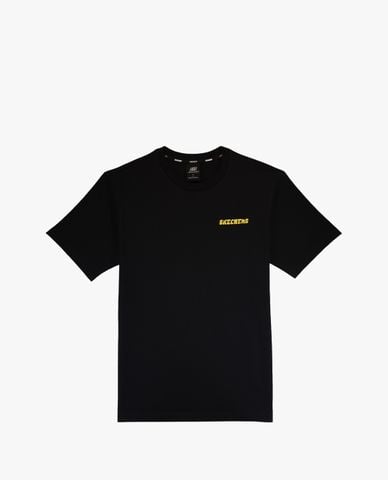  SKECHERS - Áo thun unisex cổ tròn tay ngắn năng động 